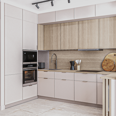 Кухня в квартире в Москве