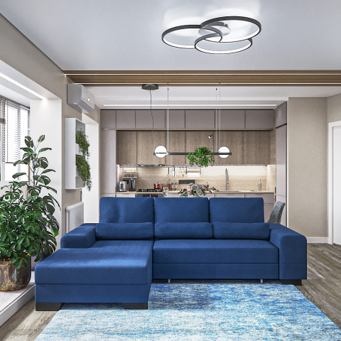 Гостиная яркая современная