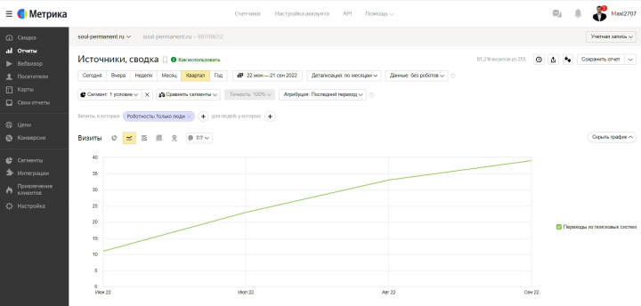 SEO-продвижение сайта макияж