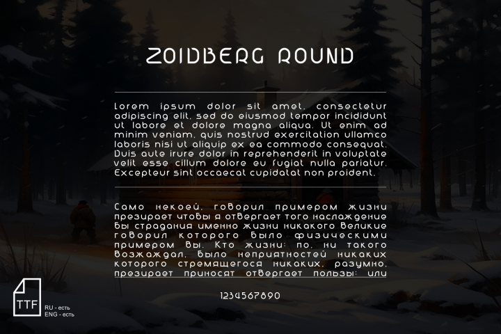 Шрифт ZOIDBERG ROUND
