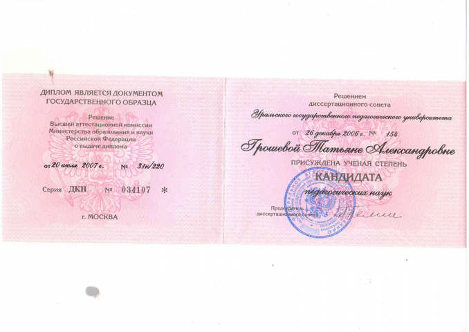 Диссертационная работа