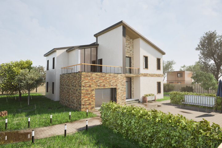 Проект коттеджа Revit