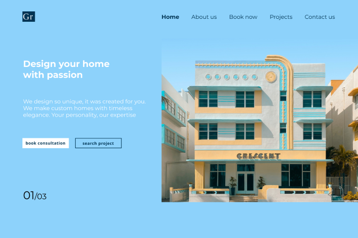 Сайт компании по строительству архитектурных зданий