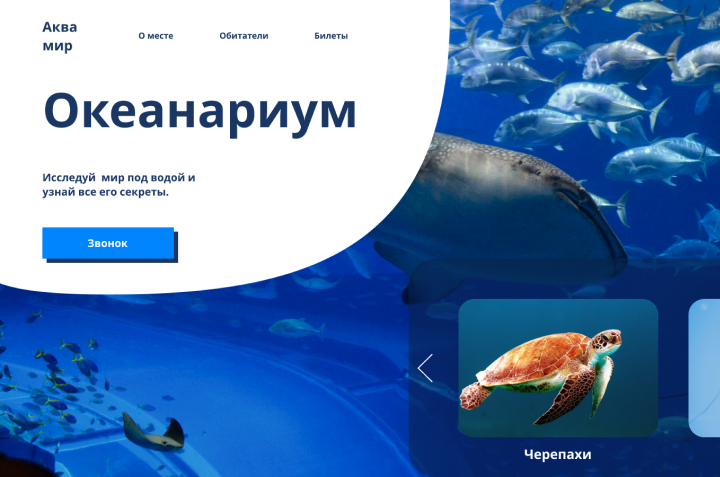 Сайт Океанариума