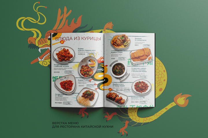 Дизайн меню для ресторана