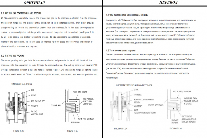 Перевод инструкция по эксплуатации газового компрессора.