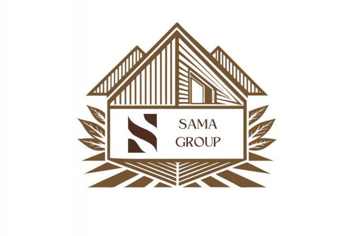 Логотип для компании Sama Group, занимающейся термодревесиной.