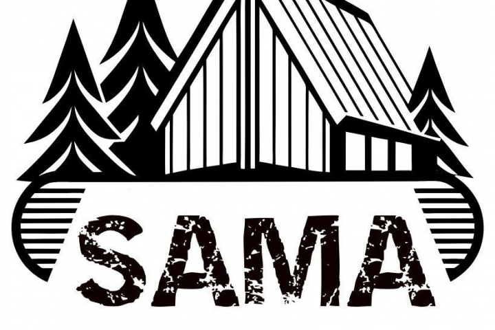 Логотип для компании Sama Group, занимающейся термодревесиной.