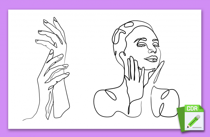 Лайн-арт, линейный рисунок, лайнворк, вектор в стиле Linework на