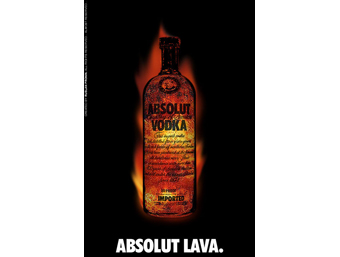 Реклама Absolut Lava