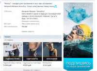 Продвижение интернет магазина Товаров для плавания