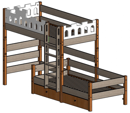Двухярусная кровать