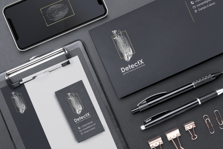 Фирменный стиль и брендбук Детективное агентство