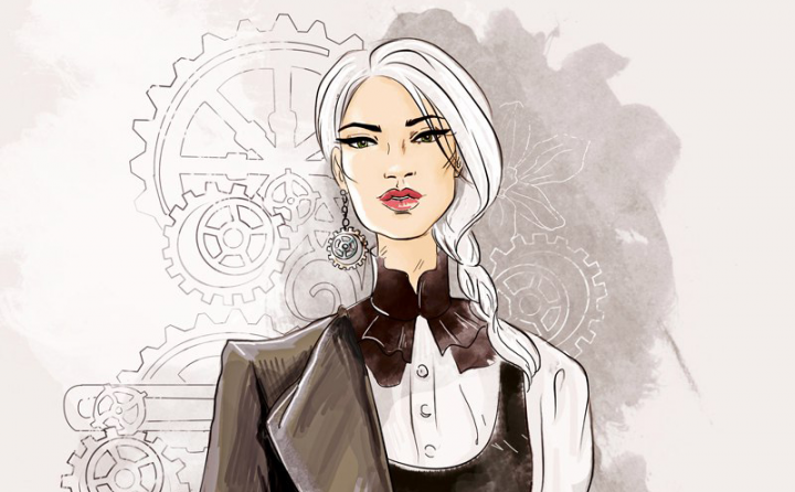 Fashion-иллюстрация в стиле SteamPunk