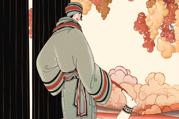 Перевод в вектор иллюстрации арт деко