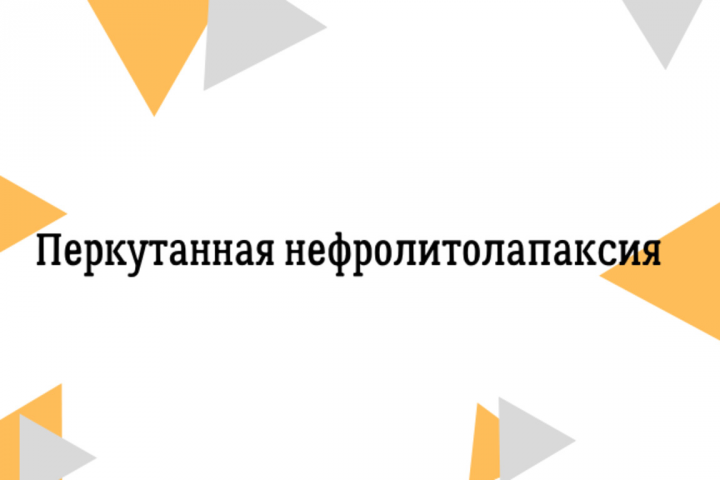 Текст на тему: перкутанная нефролитолапаксия