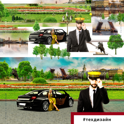 Шапка на сайт такси СПБ