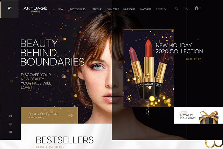 Дизайн для магазина косметики