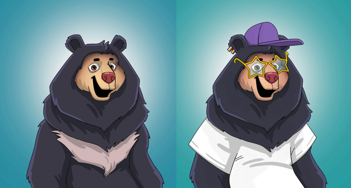 Персонаж MoonBear для NFT