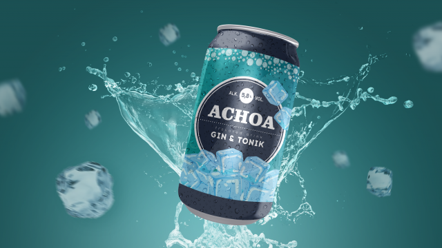 Этикетка для "Achoa" (тоник)