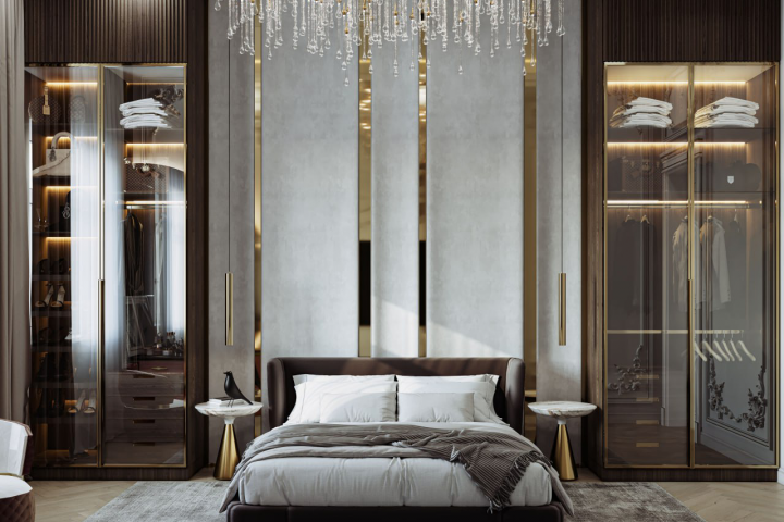 Дизайн проект квартиры в стиле luxury