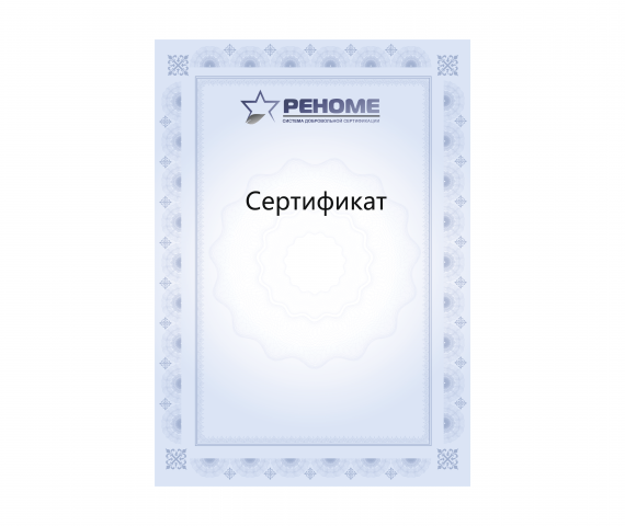 Разработка лого и верстка сертификата