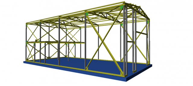 металлокаркас здания