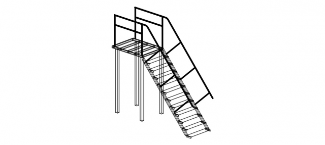 металлическая лестница