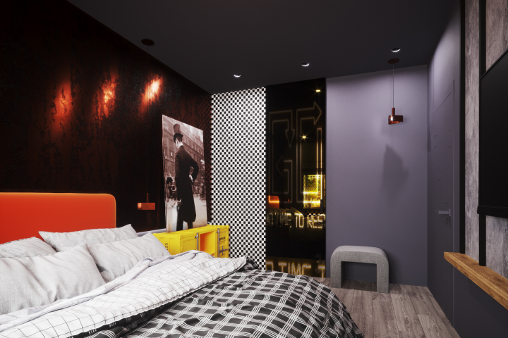 Дизайн-проект квартиры 56м2  для программиста