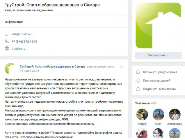 ТруСтрой: Спил и обрезка деревьев в Самаре