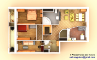3d-планировка квартиры
