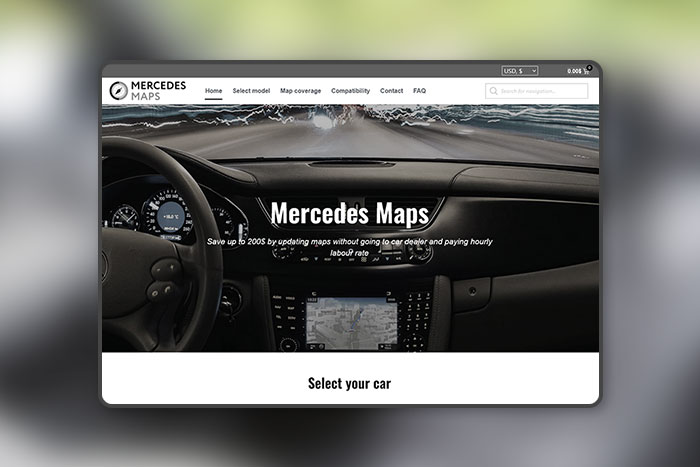 Mercedes карты онлайн