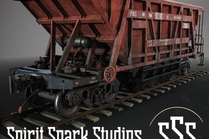 Текстурирование вагона для студии