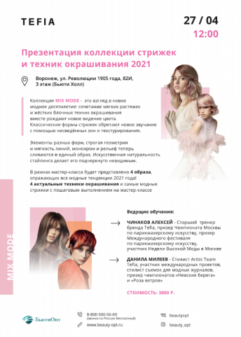 Флаер мастер-класса об окрашивании