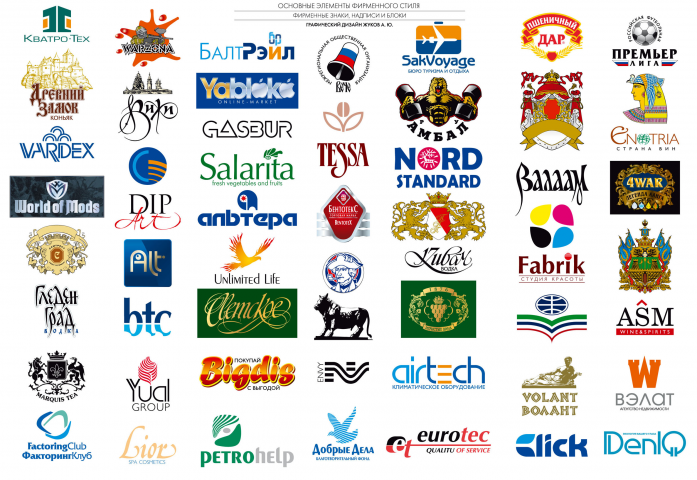 Фирменные знаки и брендблоки