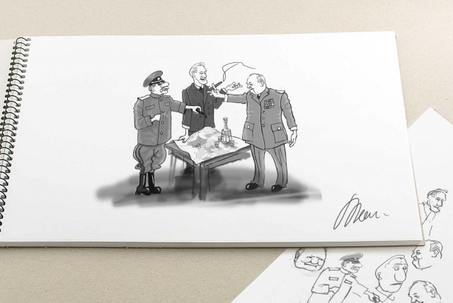 Пробная карикатура в духе Германа Огородникова