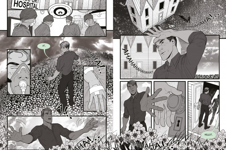 Комикс (графическая новелла) в жанре детектив.