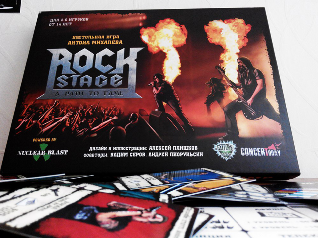 Иллюстрирование настольной игры Rock Stage