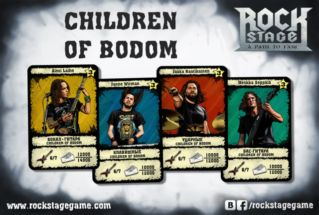 Иллюстрирование настольной игры Rock Stage