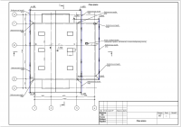 Рабочий проект. План кровли.