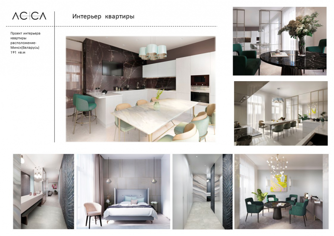 Интерьер квартиры 191 м2