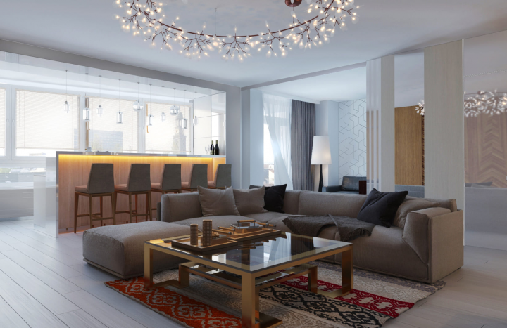 Интерьер квартиры 120 м2
