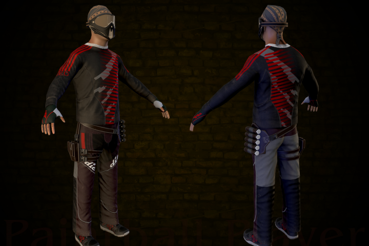 игрок в пейнтбол