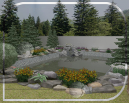 Декорирование водоема 2