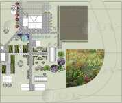 эскиз функционального зонирования участка