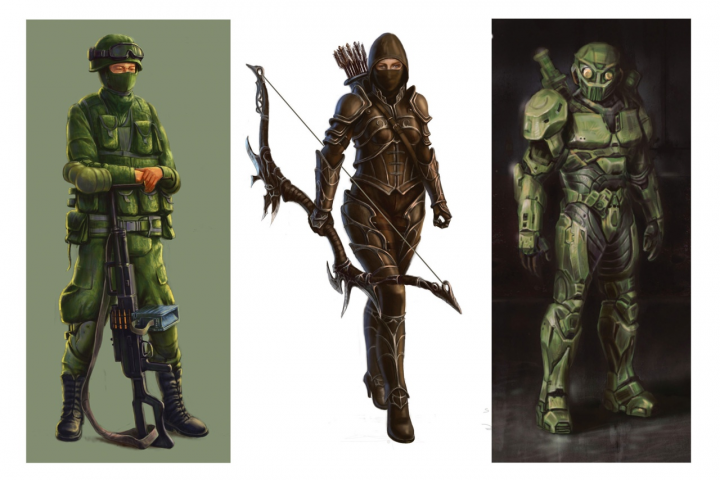 Концепт арт персонажей.