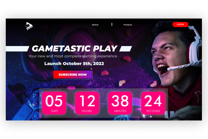 Landing page игры (розыгрыши)
