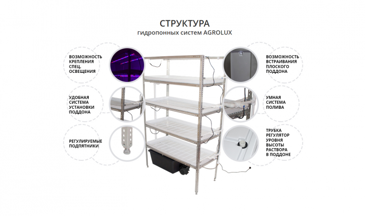 Структура гидропонных систем
