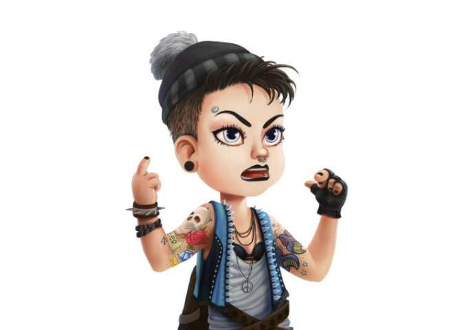 Иллюстрация: Красотка punk