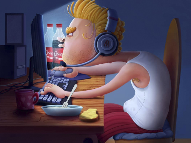 Иллюстрация "Геймер"